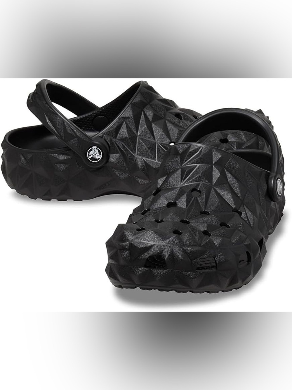 Crocs Classic Geometric Clogs angular diamond-patterned textured unisex M7 W9